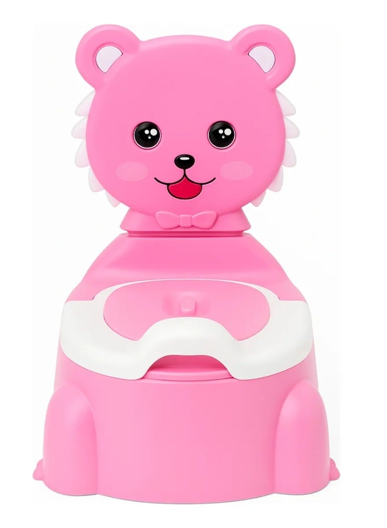 طلال مقعد تدريب الأطفال على استخدام النونية للأطفال الصغار مع غطاء قابل للإغلاق، ظهر مرتفع وواقي من الرذاذ. مقعد مرحاض للأطفال الصغار (متعدد الألوان). - Image 1